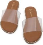 Shoe Land Women’s Flat Sandals 2025 – Comfortable Slide Sandals with Cushioned Footbed | Dressy Open Toe Summer Sandals for Beach, Travel & Everyday - Image 3