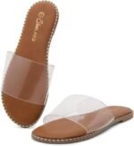 Shoe Land Women’s Flat Sandals 2025 – Comfortable Slide Sandals with Cushioned Footbed | Dressy Open Toe Summer Sandals for Beach, Travel & Everyday - Image 2