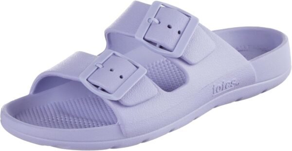 totes Women's Everywear Lightweight Waterproof Adjustable Double Buckle Slide Sandal - Image 1