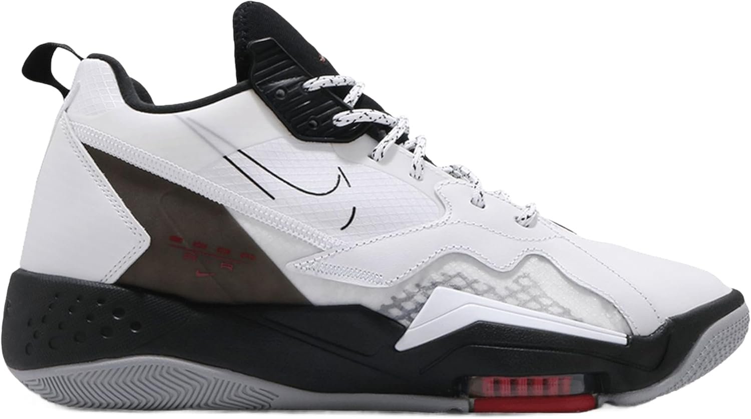 61sGan1DQlL._AC_SL1500_.jpg Nike Air Jordan Zoom '92 Men's Sneaker Shoes (White/Black/Gym Red/Wolf Grey, US Footwear Size System, Adult, Men, Numeric, Medium, 10.5) - Image 1