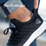 PEAK Mens Lightweight Walking Shoes Comfortable Slip On Sports Sneakers for Tennis, Gym, Running, Casual Workout - Image 3