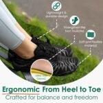 Barefoot Shoes for Women & Men – Minimalist Wide Toe Box Shoes for Natural Posture & Grounding (Black, US Footwear Size System, Adult, Men, Numeric, Wide, 9.5) - Image 4