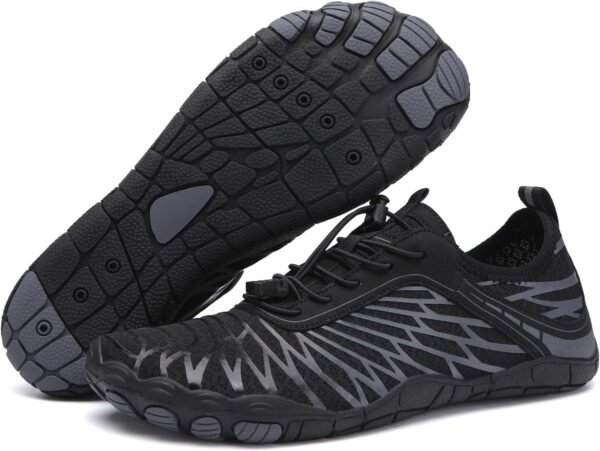 Hike Barefoot Shoes Womens Mens Footwear for Walking,Barefoot Shoe with Wide Toe Box,Healthy & Non-Slip,Breathable Barefoot Vitality Water Shoes for Women,Beach Pool Swim Shoe for Men (Unisex) - Image 1