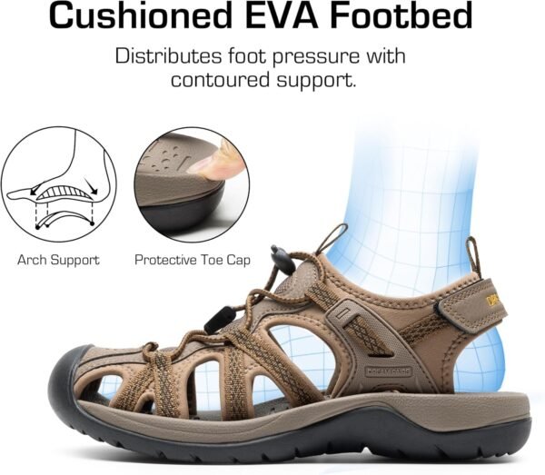 DREAM PAIRS Women's Hiking Sandals Adventurous Summer Sports Shoes Outdoor - Image 2