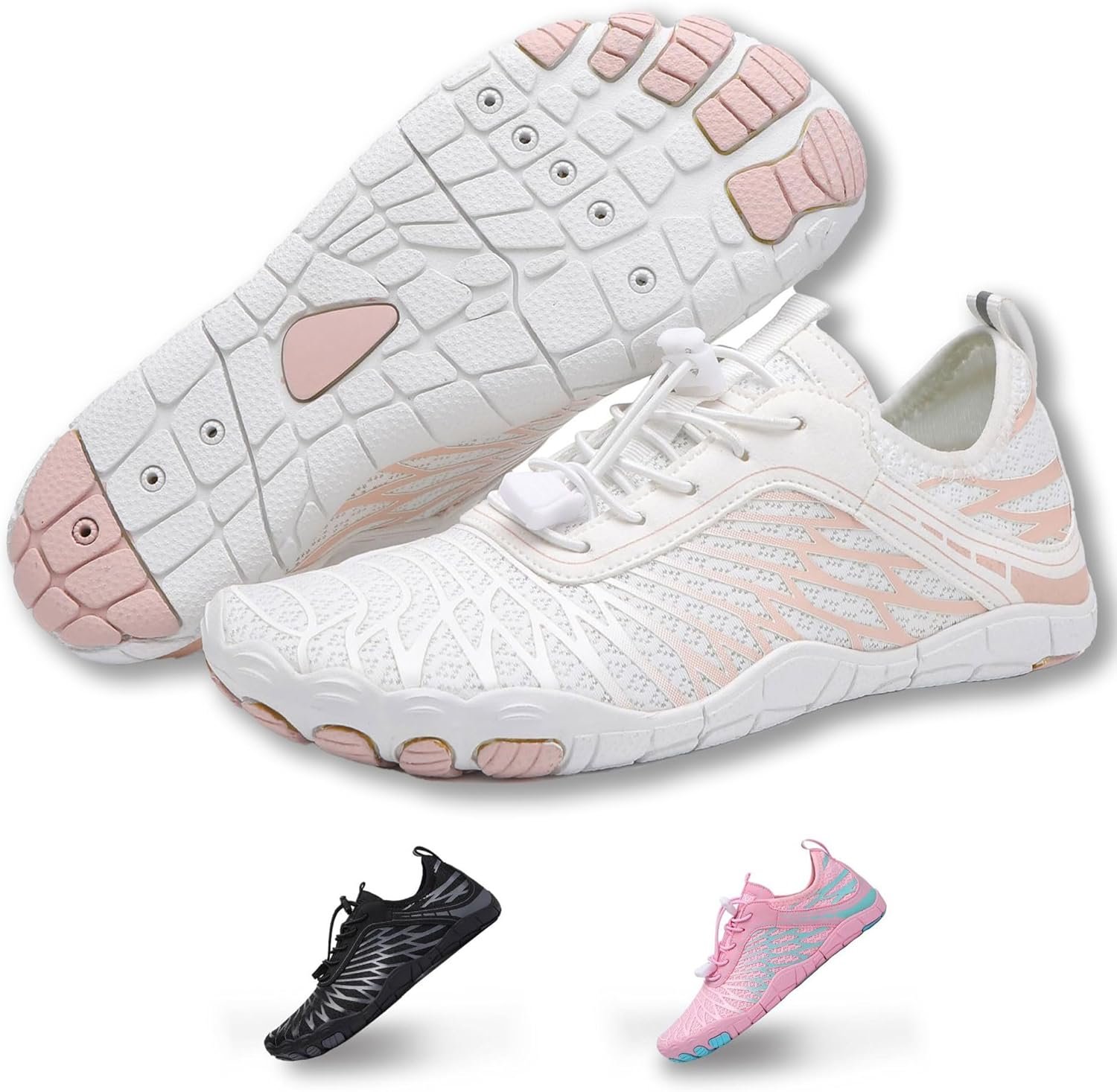 71ddEJjV15L._AC_SL1500_.jpg Hiking Barefoot Shoes,Wide Toe Water Shoes,Running Boots Sneakers,Athletic Footwear Trainer for Men/Women Unisex - Image 1