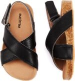 BMCiTYBM Toddler Boys Girls Sandals Open Toe Arch Support Slides Adjustable Straps Cork Footbed Slippers for Indoor Outdoor - Image 4