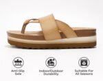 Project Cloud Fashion Womens Sandals - Memory Foam Insole and Comfortable Platform Sandals for Women 2025 - Lightweight and Non-slip Perfect Beach Slides - Image 3