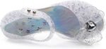 Princess Sandals Jelly Shoes for Girls, Snow Queen Little Girls Toddler Glitter Dress Flats with Bow Birthday Frozen Inspired Party Cosplay Costumes - Image 5