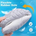 Hike Barefoot Shoes Women Men Footwear Wide Toe Quick-Dry Pro Barefoot Beach Swim Minimalist Grounding Shoes Breathable Non-Slip Grounded Footwear for Walking Kayaking Hiking Surfing - Image 6