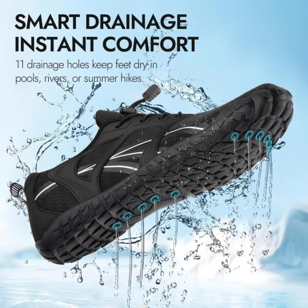 ATHMILE Barefoot Shoes Women Water Shoes Wide Toe Non-Slip Aqua Beach Quick-Dry for Swim Kayak Lake Pool River Hiking Surfing Boating Fishing Diving Cruise Ship Essentials - Image 5