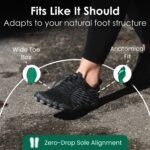 Barefoot Shoes for Women & Men – Minimalist Wide Toe Box Shoes for Natural Posture & Grounding (Black, US Footwear Size System, Adult, Men, Numeric, Wide, 9.5) - Image 3