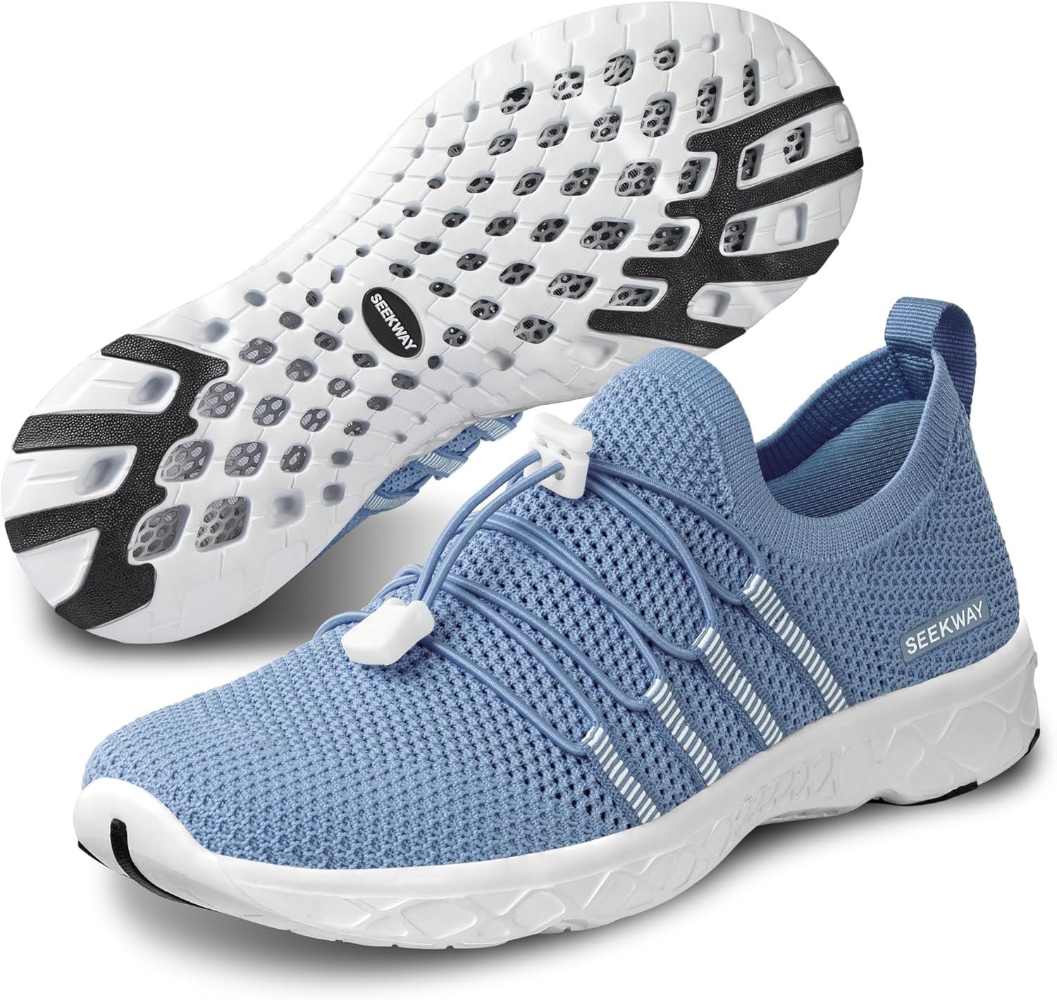 81sKdq98qbL._AC_SL1500_.jpg SEEKWAY Mens Womens Water Shoes Quick Dry Aqua Shoes Barefoot for Beach Surf Hiking Pool Water Sports - Image 1