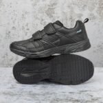 Avia Avi-Union II Strap Non Slip Shoes for Men, Hook and Loop Mens Walking Shoes with Memory Foam, Comfort Restaurant and Diabetic Shoes for Men - Black Wide or Extra Wide Width Safety Footwear - Image 6